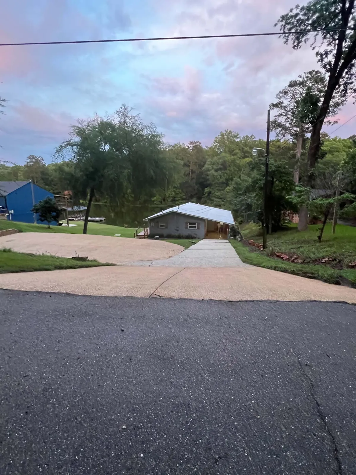 Clean driveway after pressure washing by Hilyer Pressure Pros